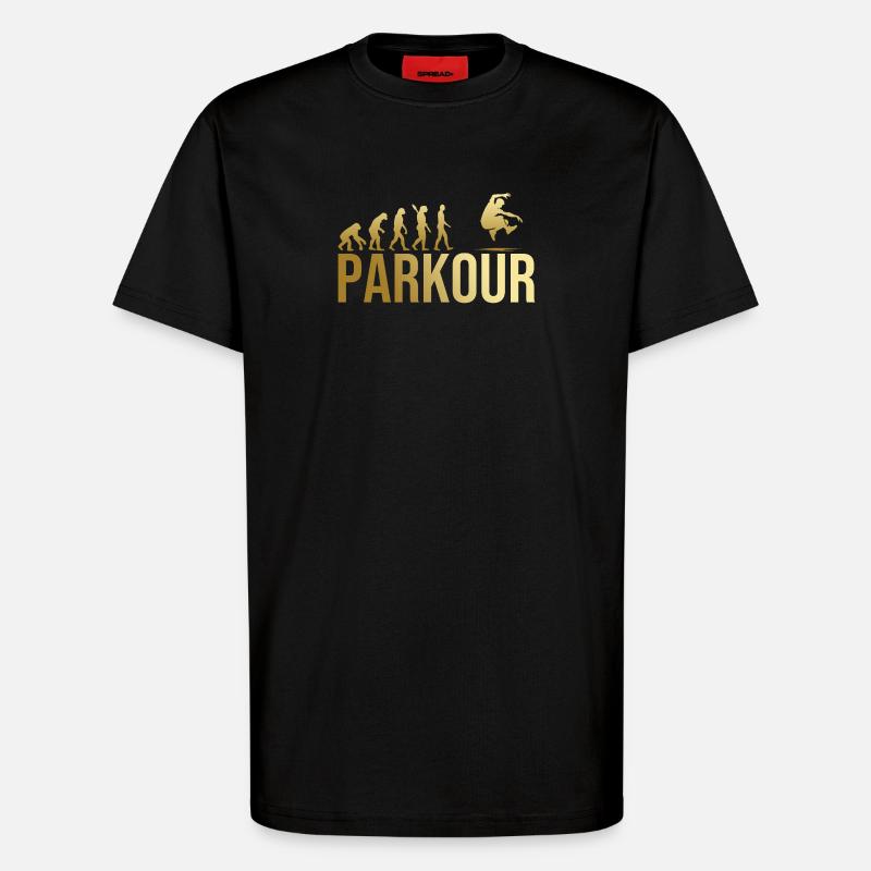 Evolution Parkour - T-Shirt - made by SPREAD - SOLID BLACK