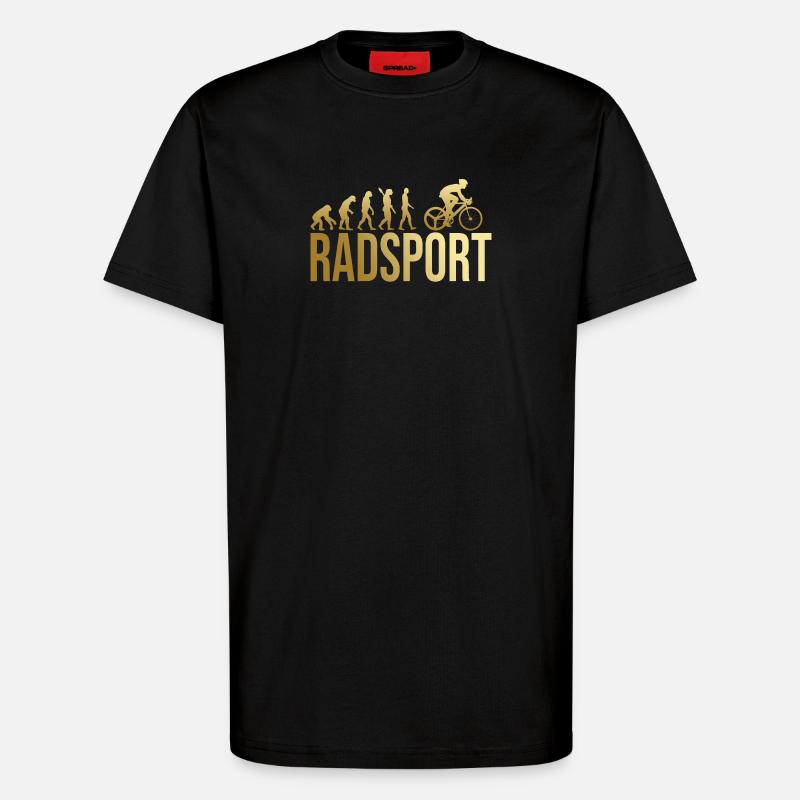 Evolution Radsport - T-Shirt - made by SPREAD - SOLID BLACK
