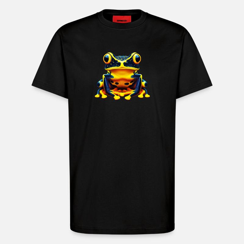 Frosch - T-Shirt - made by SPREAD - SOLID BLACK