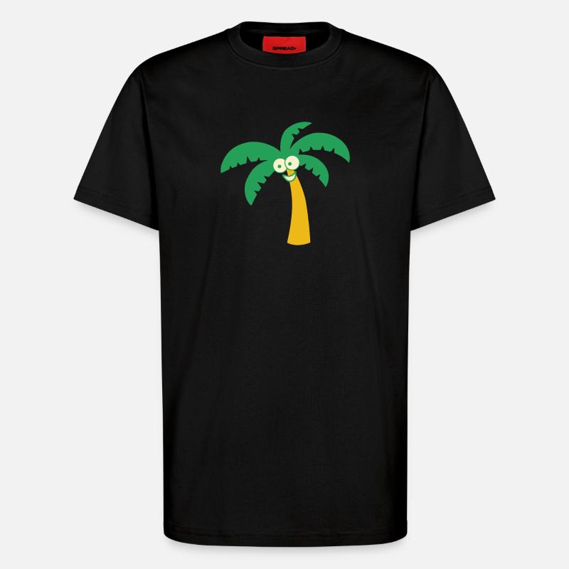 Palme - T-Shirt - made by SPREAD - SOLID BLACK