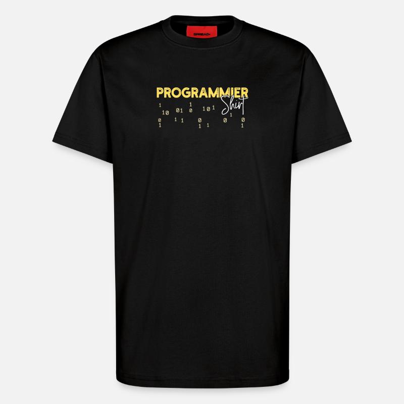 Developer Statement Coden Skripting Webentwickler - T-Shirt - made by SPREAD - SOLID BLACK