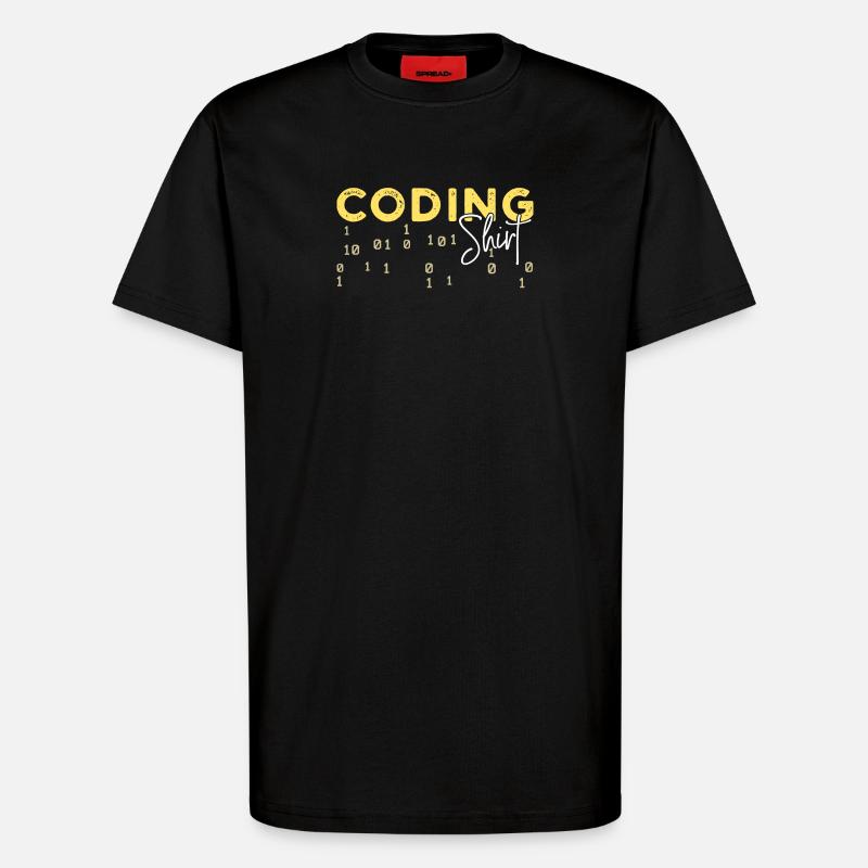 Coden Statement Developer Programmer Scripting - T-Shirt - made by SPREAD - SOLID BLACK
