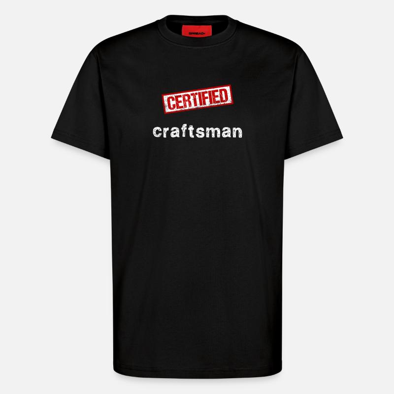 Artisan - T-shirt bio décontracté fabriqué en UE - SOLID BLACK