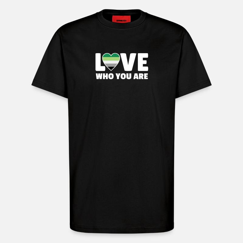 Liebe, wer du bist - T-Shirt - made by SPREAD - SOLID BLACK