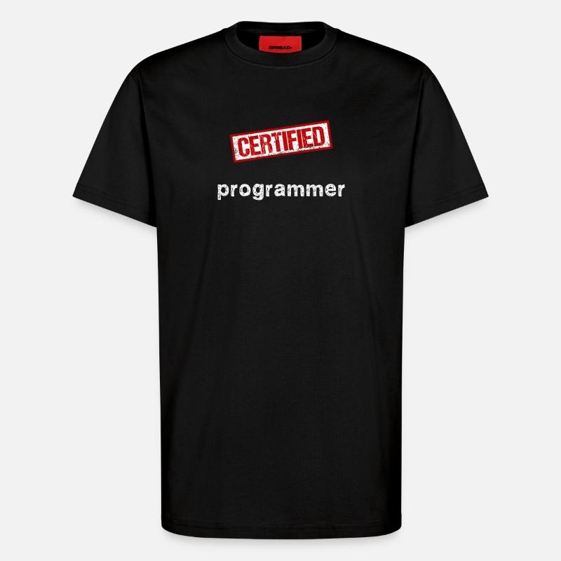 Programmeur - T-shirt bio décontracté fabriqué en UE - SOLID BLACK