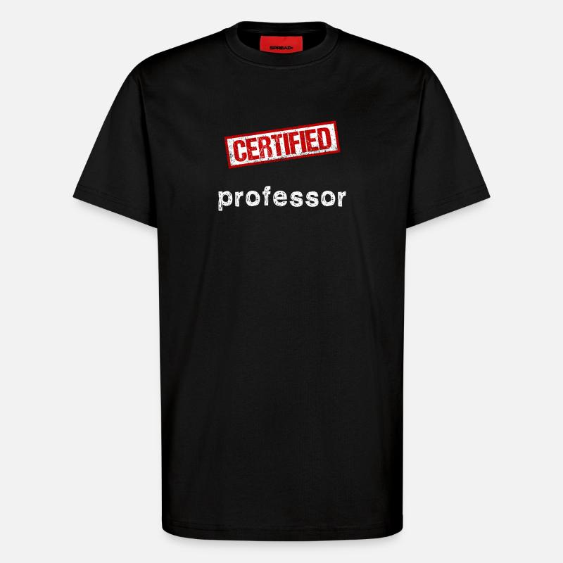 Professeur - T-shirt bio décontracté fabriqué en UE - SOLID BLACK
