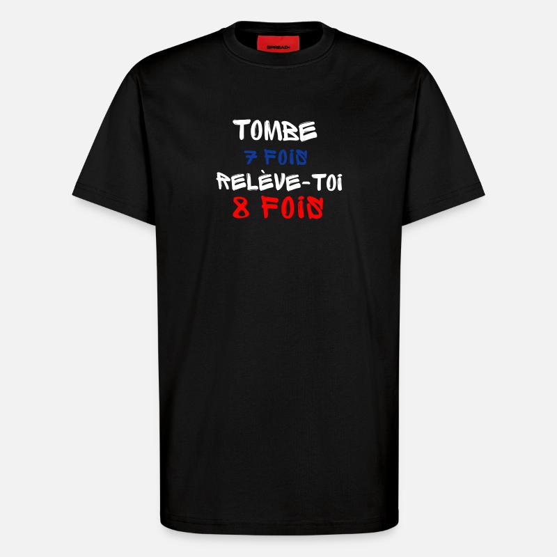 Témoignage d'Optimisme et de Résilience - T-shirt bio décontracté fabriqué en UE - SOLID BLACK