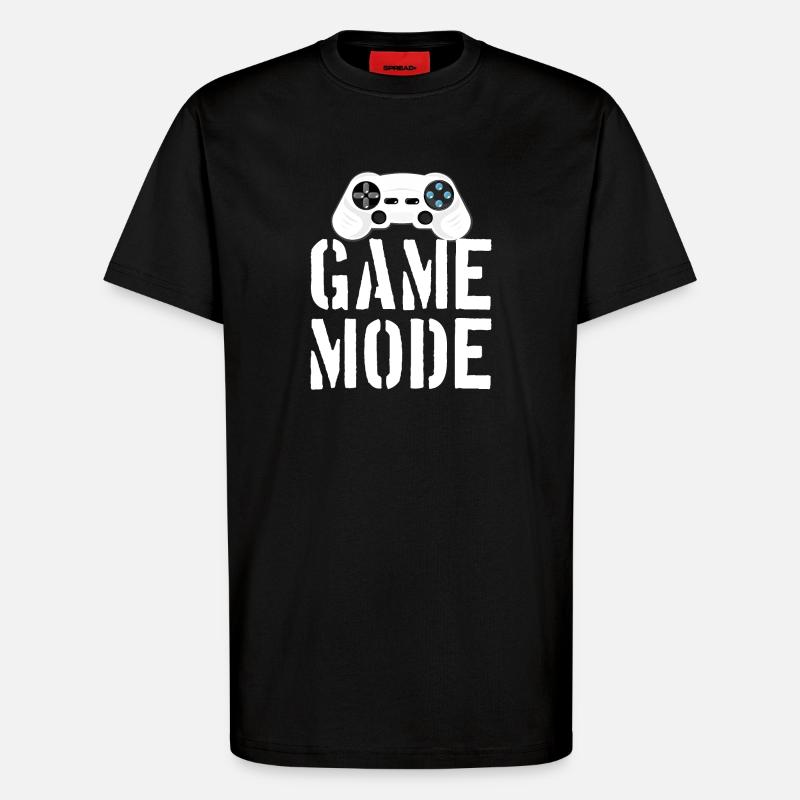 Mode de jeu - T-shirt bio décontracté fabriqué en UE - SOLID BLACK