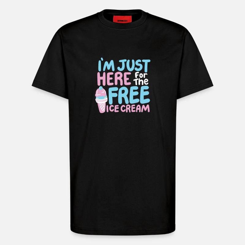 Eiscreme Eisliebhaber - T-Shirt - made by SPREAD - SOLID BLACK