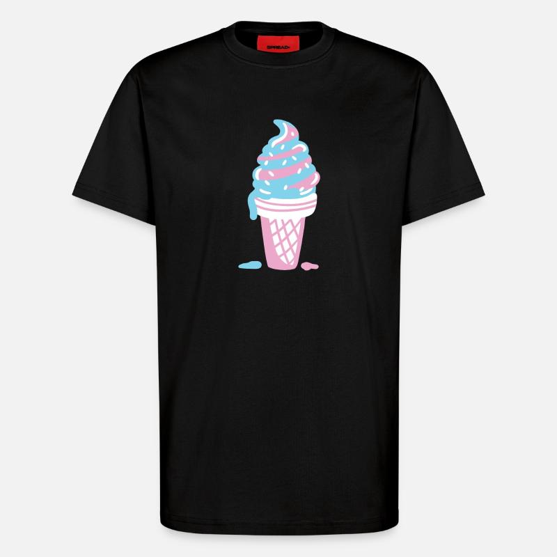 Eis Eiscreme - T-Shirt - made by SPREAD - SOLID BLACK