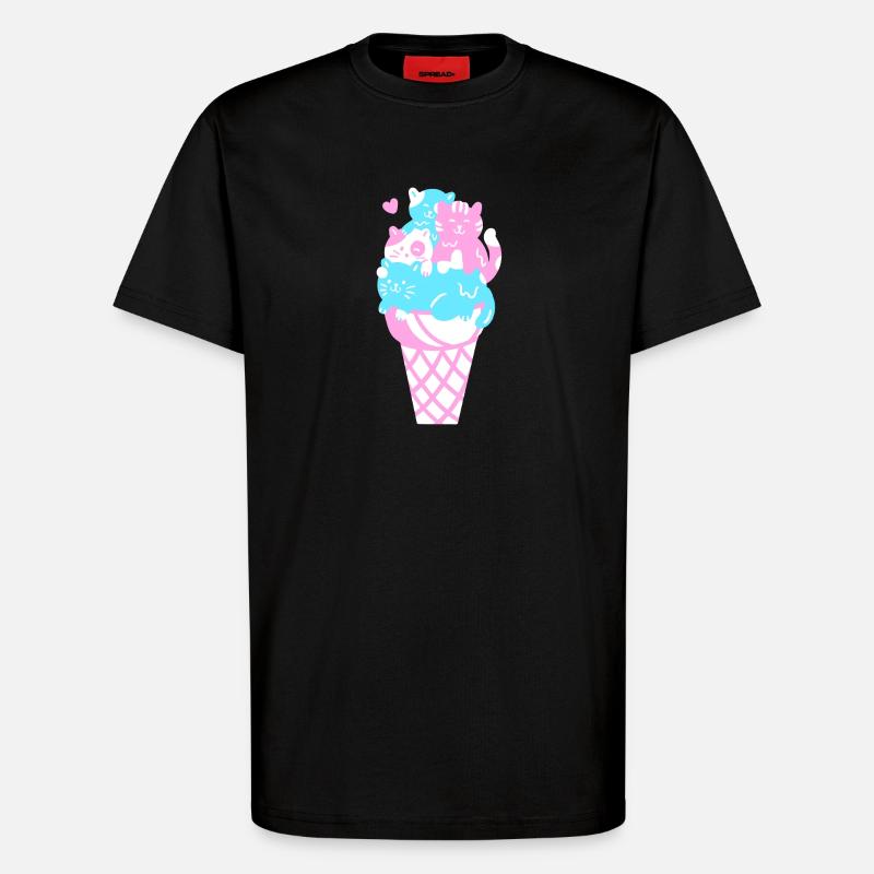 Eis Eiscreme - T-Shirt - made by SPREAD - SOLID BLACK