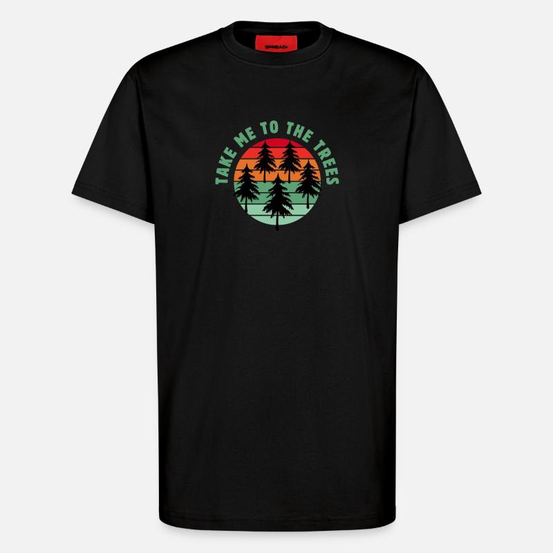 Bring mich zu den Bäumen - T-Shirt - made by SPREAD - SOLID BLACK