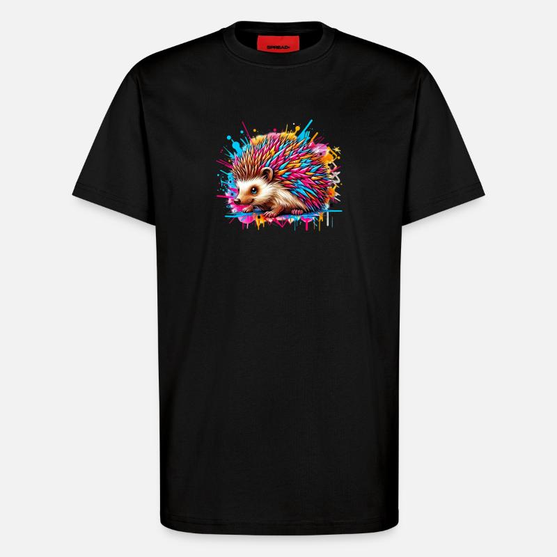 Igel - T-Shirt - made by SPREAD - SOLID BLACK