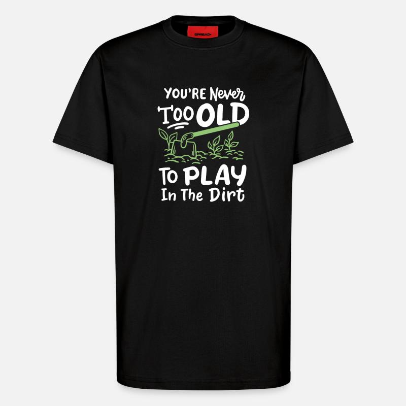 Gartenarbeit Hacken Gärtner - T-Shirt - made by SPREAD - SOLID BLACK