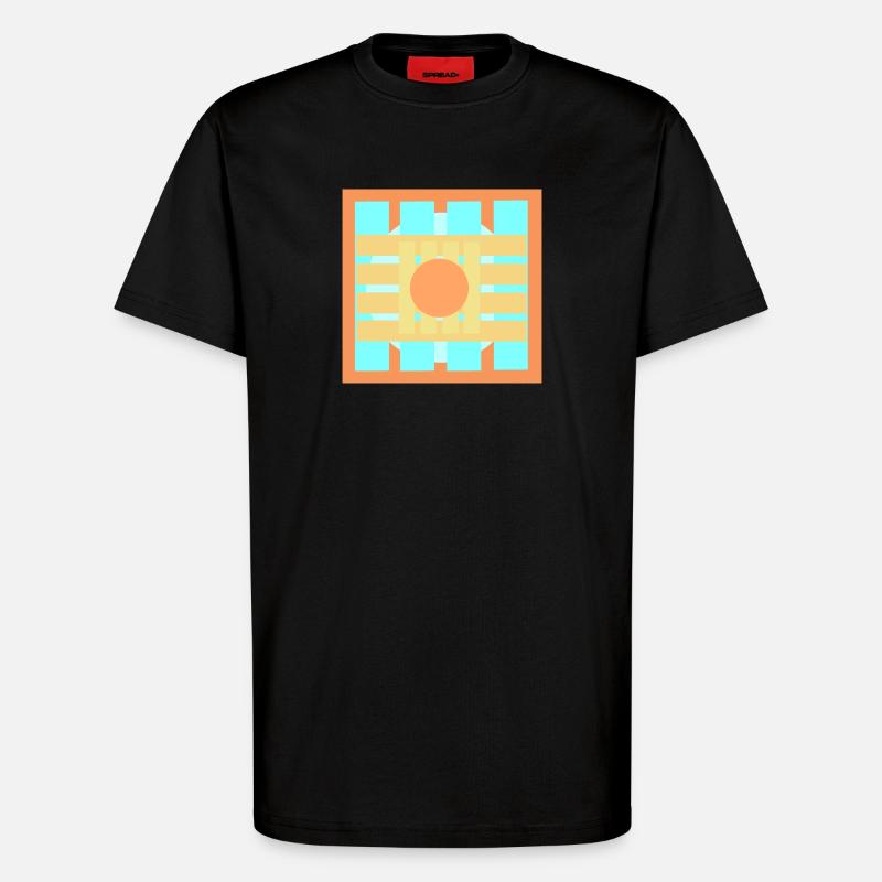  Farbenspiele Muster Design - T-Shirt - made by SPREAD - SOLID BLACK