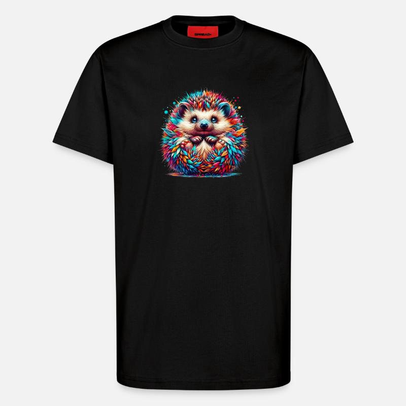 Igel - T-Shirt - made by SPREAD - SOLID BLACK