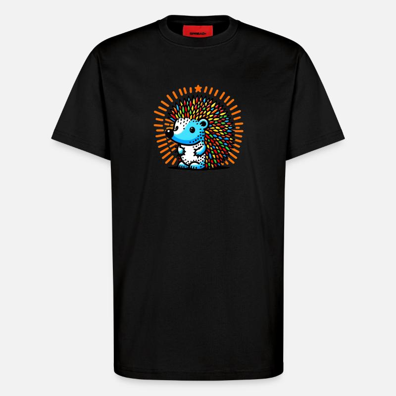 Igel - T-Shirt - made by SPREAD - SOLID BLACK