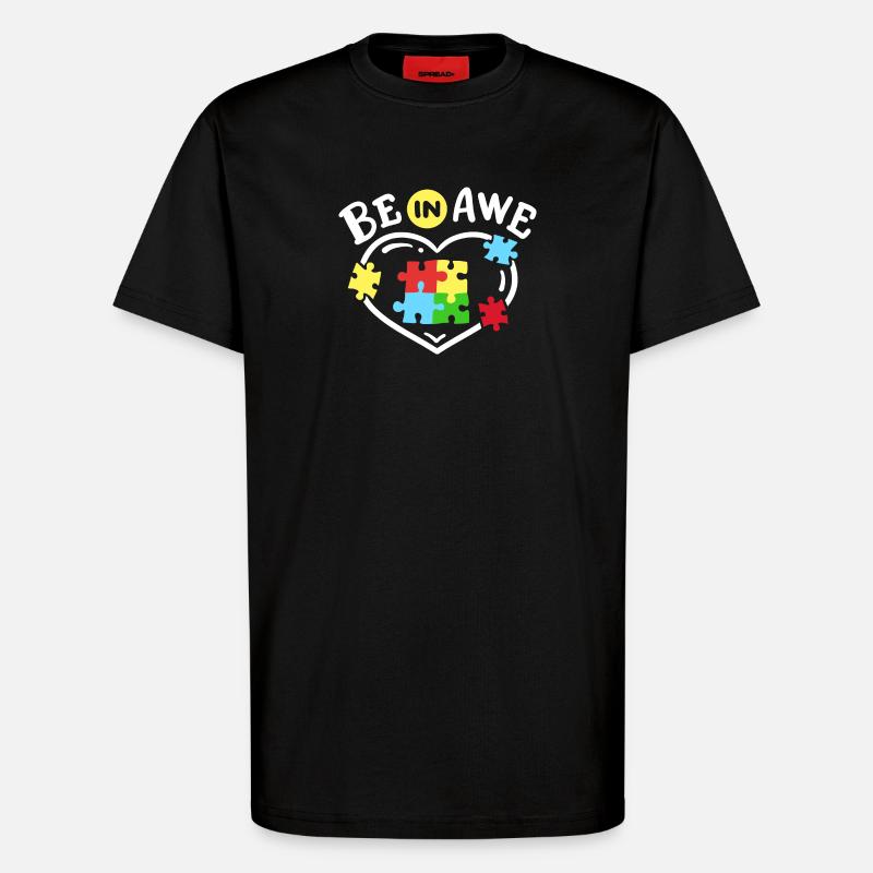 Autismus Bewusstsein - T-Shirt - made by SPREAD - SOLID BLACK