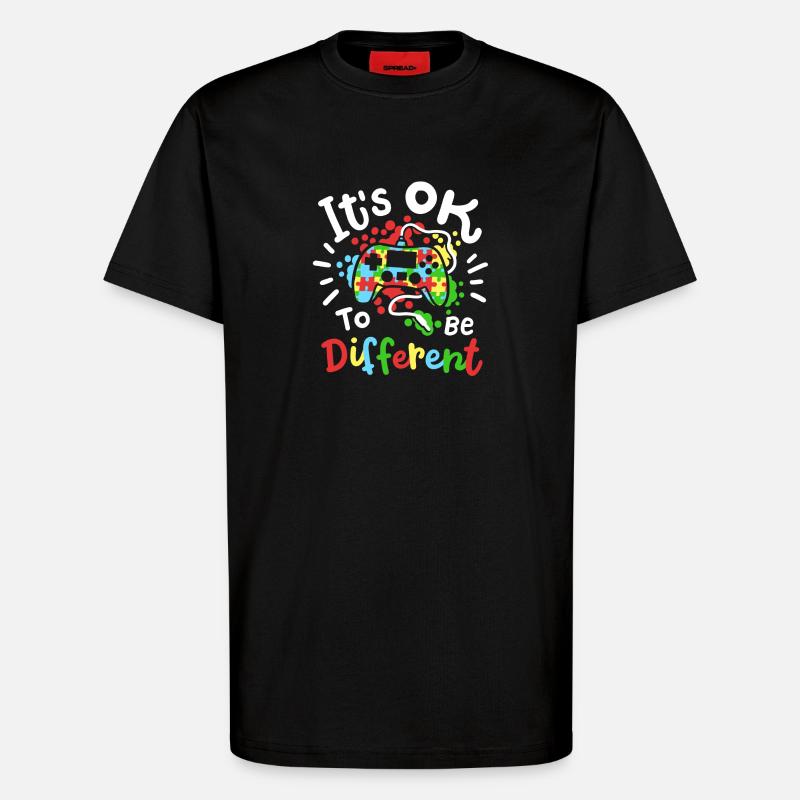 Autismus Bewusstsein - T-Shirt - made by SPREAD - SOLID BLACK