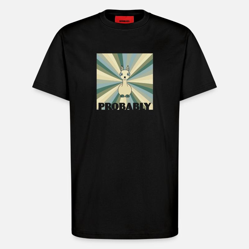 Alpaka - T-Shirt - made by SPREAD - SOLID BLACK