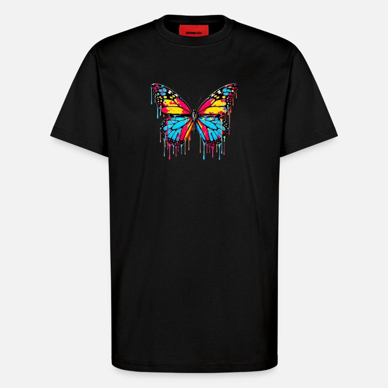Schmetterling - T-Shirt - made by SPREAD - SOLID BLACK