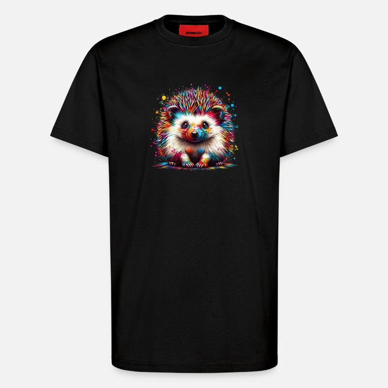 Igel - T-Shirt - made by SPREAD - SOLID BLACK