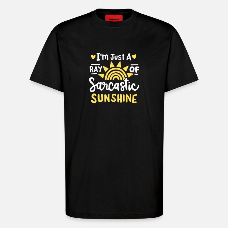 Sarkastischer Humor Sarkasmus - T-Shirt - made by SPREAD - SOLID BLACK