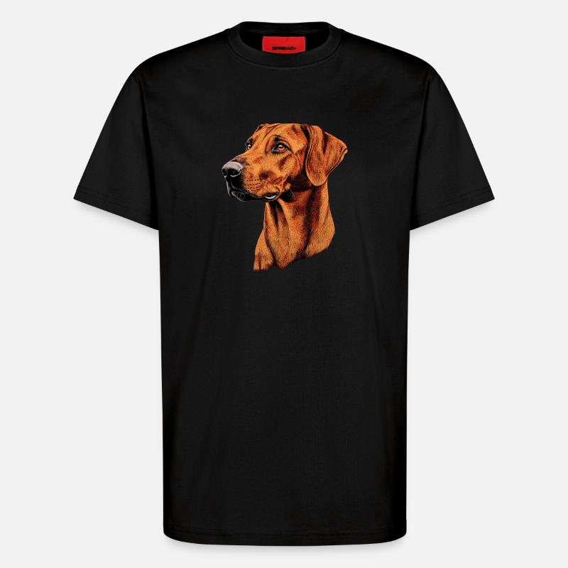 Rhodesian Ridgeback Jagdhund Hunde Stolz Ridgeback - T-Shirt - made by SPREAD - SOLID BLACK