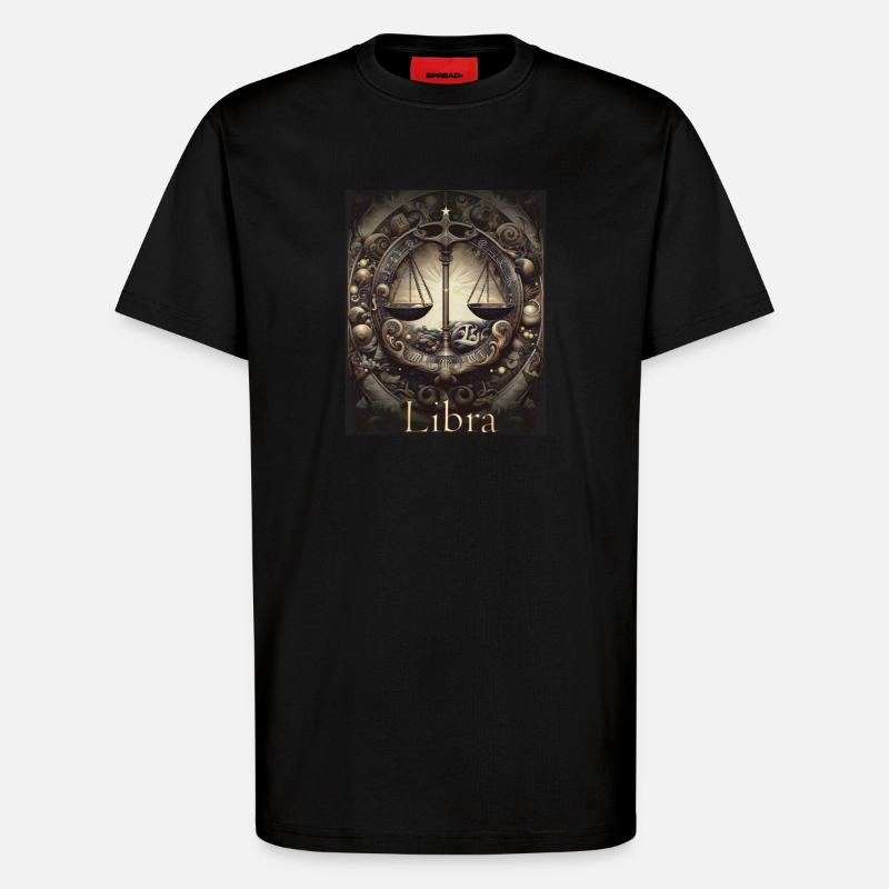Libra Sternzeit Waage Sternzeichen - Waage - T-Shirt - made by SPREAD - SOLID BLACK