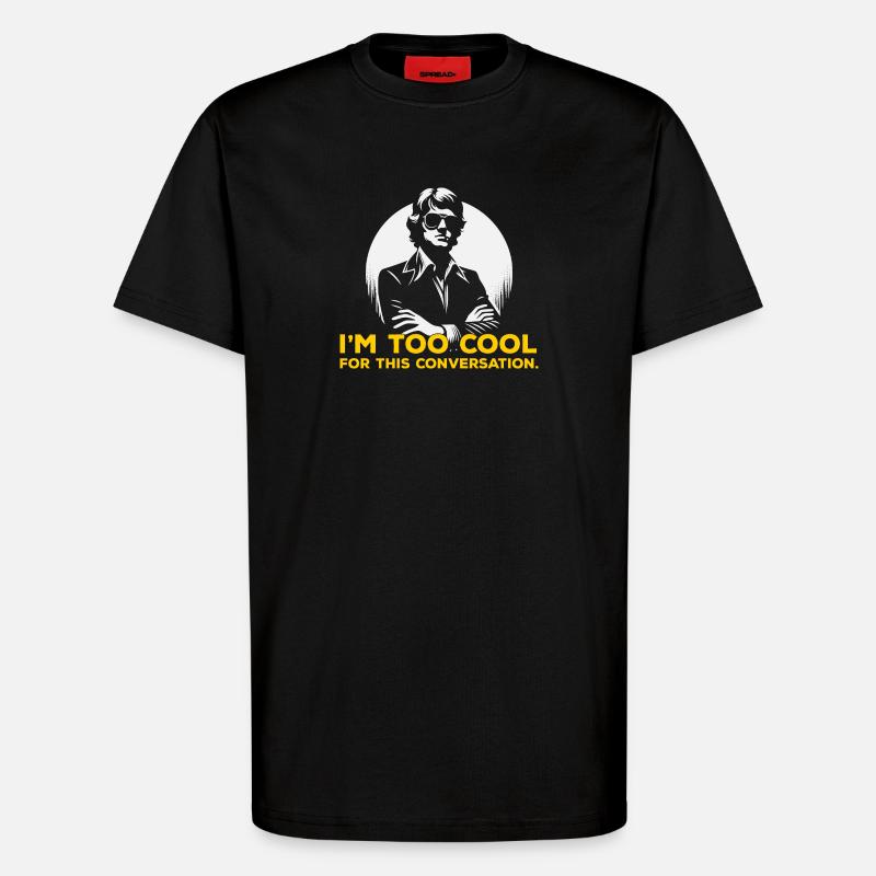 Bold Silhouette Slogan Tee - T-Shirt - made by SPREAD - SOLID BLACK