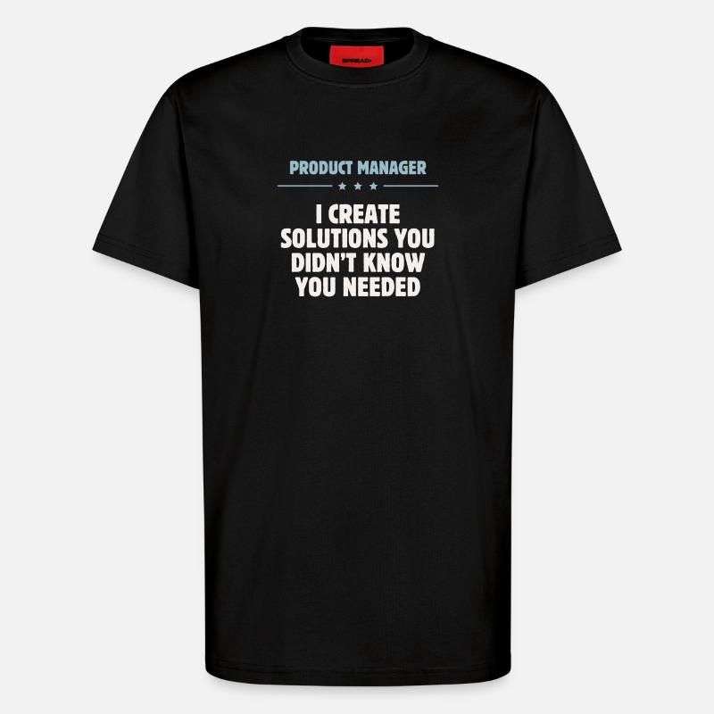Product Manager - Solutions - T-Shirt - made by SPREAD - SOLID BLACK