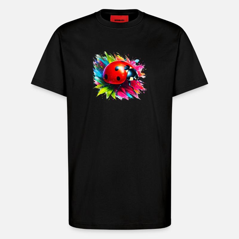 Marienkäfer - T-Shirt - made by SPREAD - SOLID BLACK
