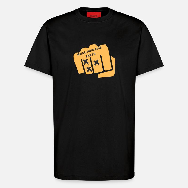 Fäuste Karte Grafik - T-Shirt - made by SPREAD - SOLID BLACK