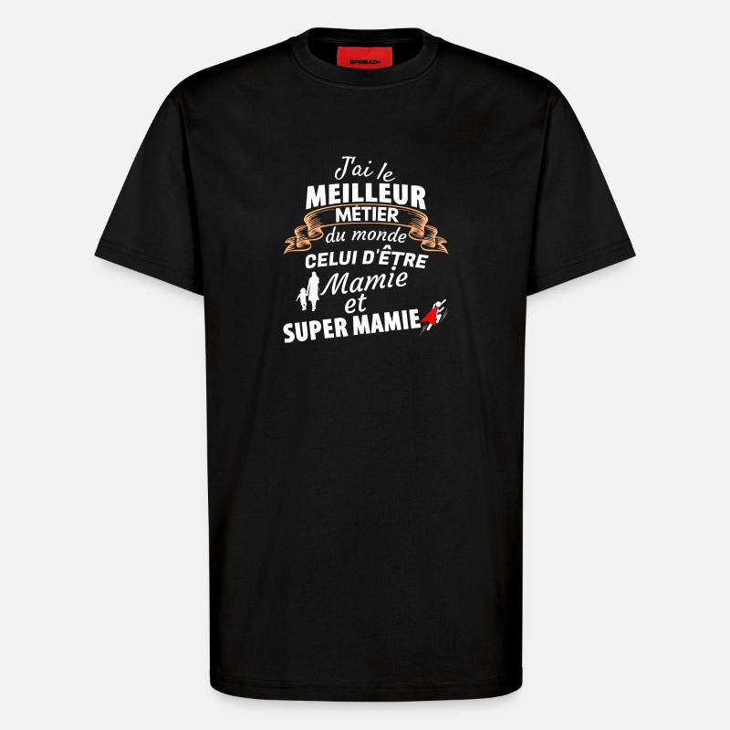 Pride Granny Superheldin - T-Shirt - made by SPREAD - SOLID BLACK