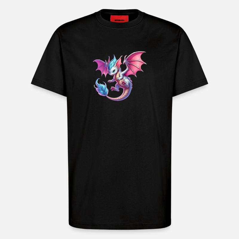 Drache - T-Shirt - made by SPREAD - SOLID BLACK