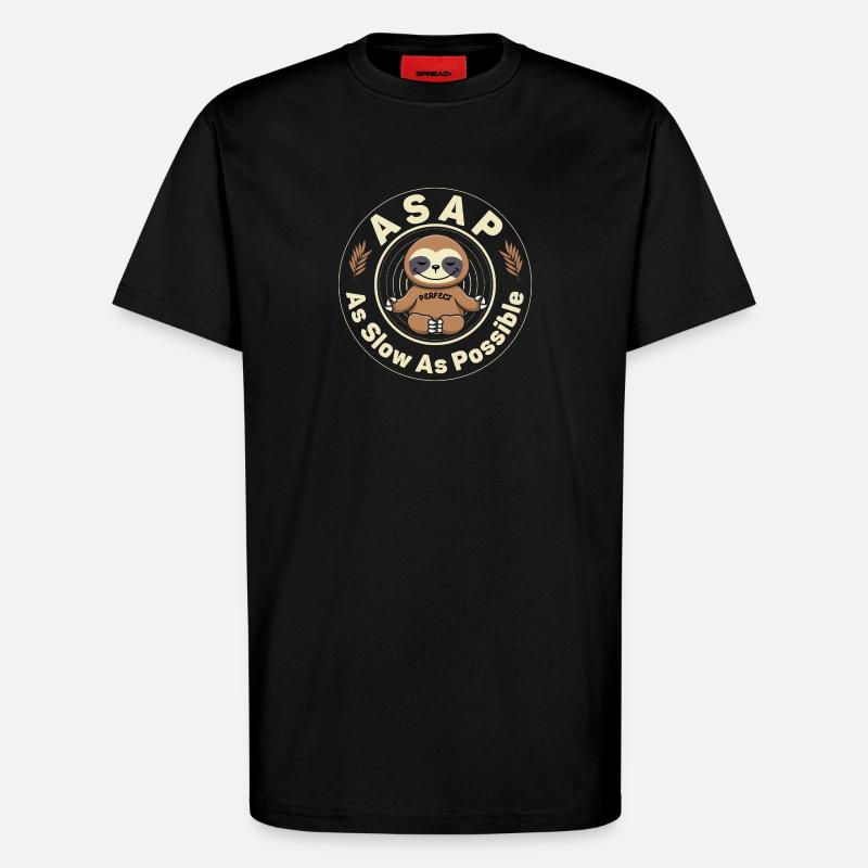 ASAP As Slow As Possible - T-Shirt - made by SPREAD - SOLID BLACK