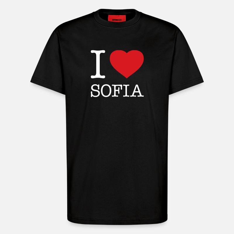 J’ADORE SOFIA - T-shirt bio décontracté fabriqué en UE - SOLID BLACK