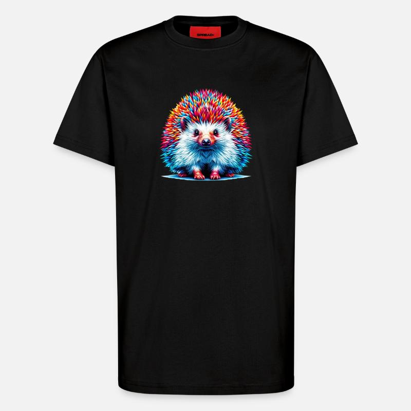Igel - T-Shirt - made by SPREAD - SOLID BLACK