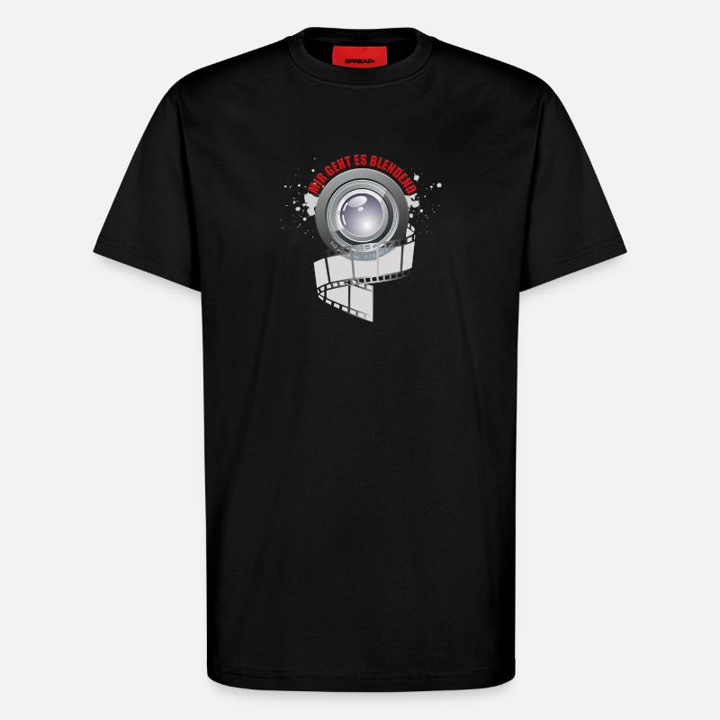 Mir geht es blendend - T-Shirt - made by SPREAD - SOLID BLACK