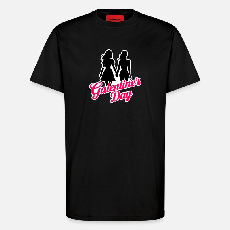 Galentine's Day 2026 Mädchen - T-Shirt - made by SPREAD - SOLID BLACK
