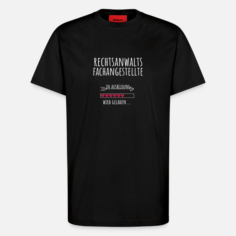 Rechtsanwaltsfachangestellte Ausbildung Beruf - T-Shirt - made by SPREAD - SOLID BLACK
