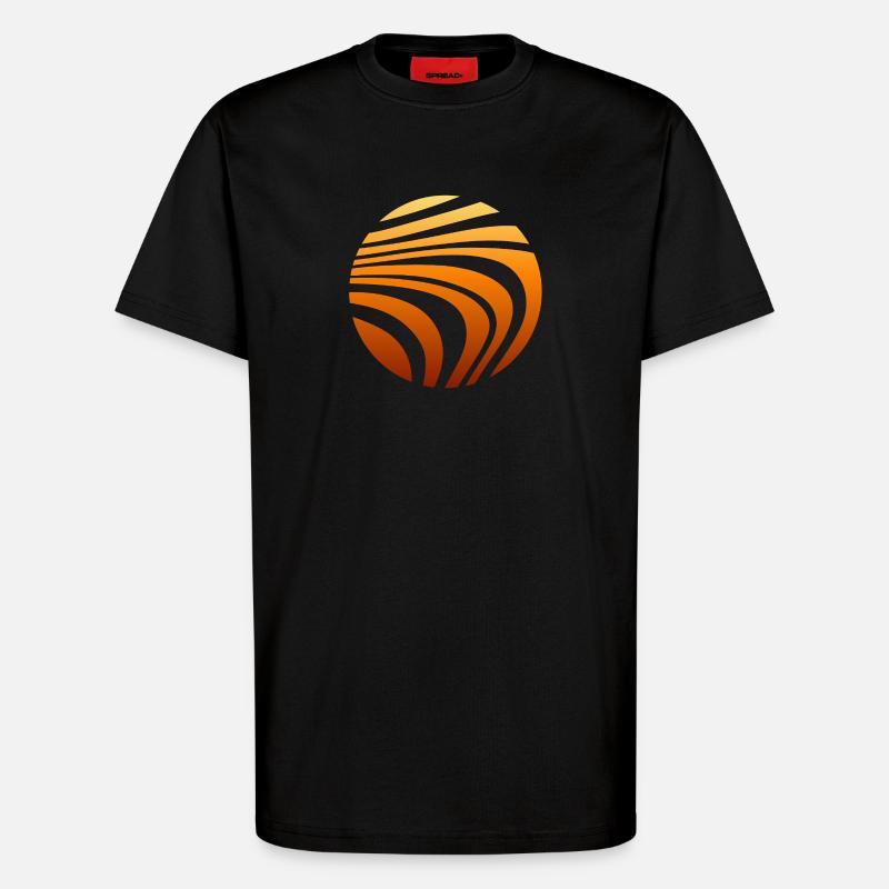 Pattern Orange Gradient - T-Shirt - made by SPREAD - SOLID BLACK