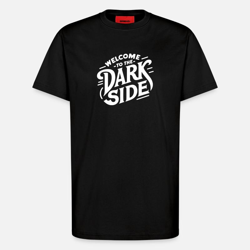 Die dunkle Seite (dunkel) - T-Shirt - made by SPREAD - SOLID BLACK
