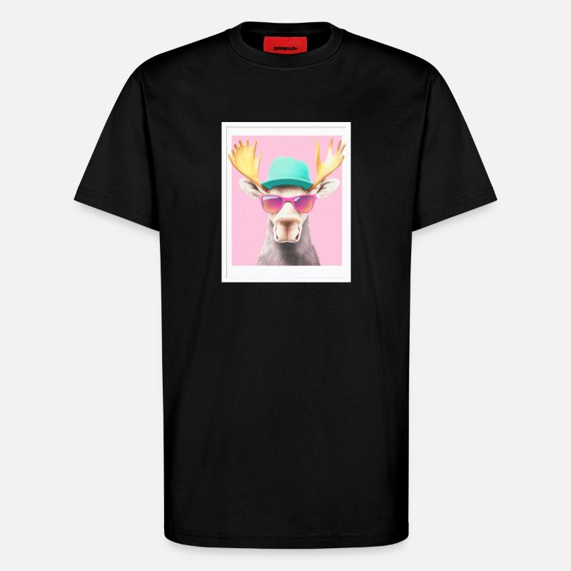 Elch - T-Shirt - made by SPREAD - SOLID BLACK
