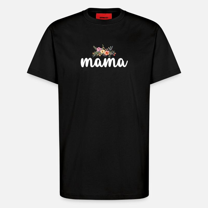 Mama Mutter - T-Shirt - made by SPREAD - SOLID BLACK