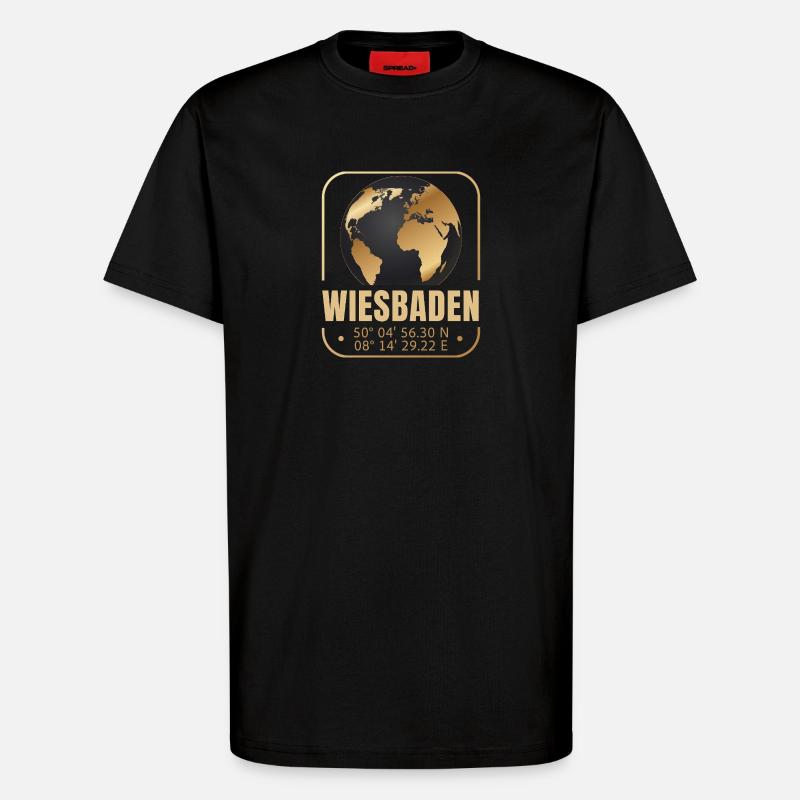 Wiesbaden - T-Shirt - made by SPREAD - SOLID BLACK