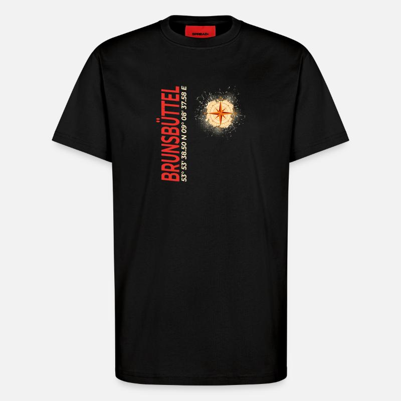 Brunsbüttel - T-Shirt - made by SPREAD - SOLID BLACK