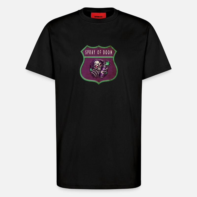 Spray des Untergangs - T-Shirt - made by SPREAD - SOLID BLACK