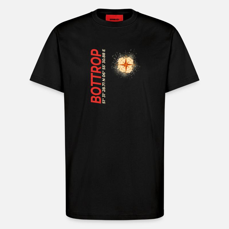 Bottrop - T-Shirt - made by SPREAD - SOLID BLACK