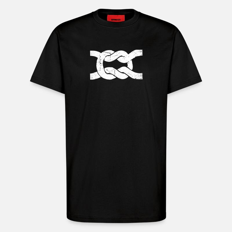 Sailor's knot | node | Node - T-Shirt - made by SPREAD - SOLID BLACK